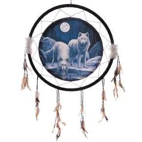 Lisa Parker Warriors of Winter Wolf Dreamcatcher 60cm Lisa Parker Warriors of Winter Wolf Dreamcatcher 60cm