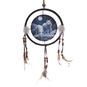 Lisa Parker Warriors of Winter Wolf Dreamcatcher 16cm Lisa Parker Warriors of Winter Wolf Dreamcatcher 16cm