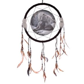 Lisa Parker Snow Kisses Wolf Dreamcatcher 33cm Lisa Parker Snow Kisses Wolf Dreamcatcher 33cm