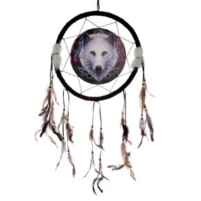 Lisa Parker Guardian of the Fall Wolf Dreamcatcher 33cm Lisa Parker Guardian of the Fall Wolf Dreamcatcher 33cm