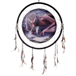 Lisa Parker Alliance Dragon & Wolf Dreamcatcher 60cm Lisa Parker Alliance Dragon & Wolf Dreamcatcher 60cm