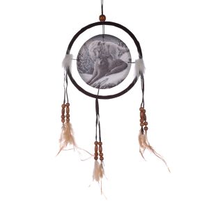 Lisa Parker Snow Kisses Wolf Dreamcatcher 16cm Lisa Parker Snow Kisses Wolf Dreamcatcher 16cm