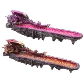 Geode Crystal Dragon Outcrop Ashcatcher Incense Stick Burner Geode Crystal Dragon Outcrop Ashcatcher Incense Stick Burner