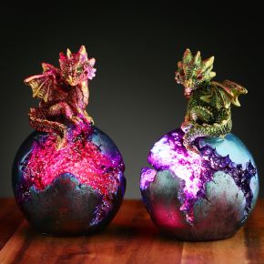 Baby Dragon LED Geode Dragon Egg Baby Dragon LED Geode Dragon Egg