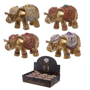 Metallic Glitter Lucky Elephant Incense Stick Holder Metallic Glitter Lucky Elephant Incense Stick Holder