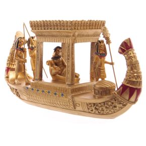Golden Egyptian Canopy Boat Golden Egyptian Canopy Boat