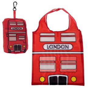 Foldable Reusable Shopping Bag London Icons Red Routemaster Bus Foldable Reusable Shopping Bag London Icons Red Routemaster Bus
