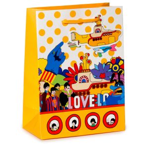 The Beatles Yellow Submarine LOVE Gift Bag Medium The Beatles Yellow Submarine LOVE Gift Bag Medium