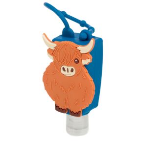 Gel Hand Sanitiser Highland Coo Cow Silicone Cover Gel Hand Sanitiser Highland Coo Cow Silicone Cover