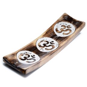 Mango Wood Om Ashcatcher Incense Sticks Burner Mango Wood Om Ashcatcher Incense Sticks Burner