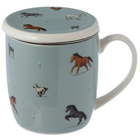 Down on the Farm Horses Infuser Mug Set with Lid Down on the Farm Horses Infuser Mug Set with Lid