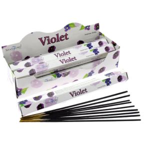 37104 Stamford Premium Hex Incense Sticks Violet 37104 Stamford Premium Hex Incense Sticks Violet