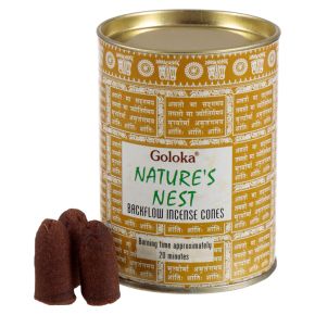 Goloka Backflow Natures Nest Incense Cones Goloka Backflow Natures Nest Incense Cones