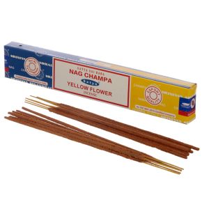 01341 Satya Nag Champa & Yellow Flower Incense Sticks 01341 Satya Nag Champa & Yellow Flower Incense Sticks