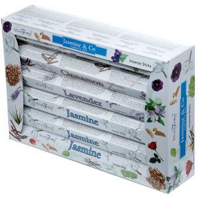 37332 Stamford Hex Incense Sticks 12 Pack Variety Set Jasmine & Co