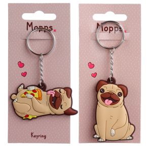 Mopps Pug PVC Keyring Mopps Pug PVC Keyring
