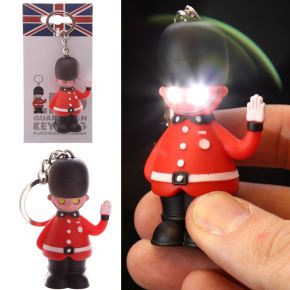 London Guardsman LED Keyring with Sound (Rule Britannia) London Guardsman LED Keyring with Sound (Rule Britannia)