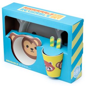 Adoramals Reusable Melamine Kids Set Adoramals Reusable Melamine Kids Set
