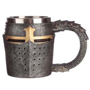 Decorative Medieval Helmet & Chain Mail Tankard Decorative Medieval Helmet & Chain Mail Tankard