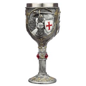 Decorative Crusader Knight on Horse Back Goblet Decorative Crusader Knight on Horse Back Goblet