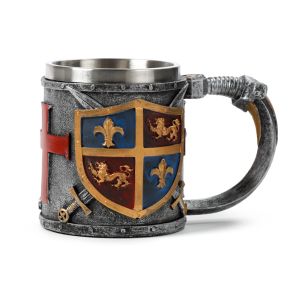 Decorative Coat of Arms Gold & Silver Tankard Decorative Coat of Arms Gold & Silver Tankard