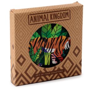 Animal Kingdom Set of 4 Cork Coasters Animal Kingdom Set of 4 Cork Coasters