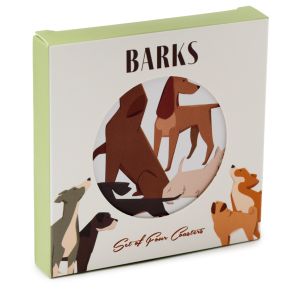 Barks Set of 4 Cork Coasters Barks Set of 4 Cork Coasters