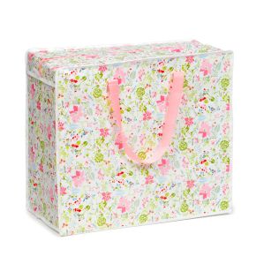 Julie Dodsworth Pink Botanical Zip Up Laundry Storage Bag Julie Dodsworth Pink Botanical Zip Up Laundry Storage Bag
