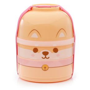 Adoramals Pets Shiba Inu Dog Stacked Round Bento Lunch Box Adoramals Pets Shiba Inu Dog Stacked Round Bento Lunch Box