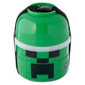 Minecraft Creeper Stacked Round Bento Lunch Box Minecraft Creeper Stacked Round Bento Lunch Box