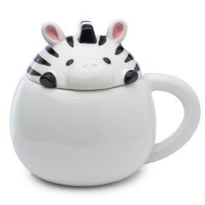 Adoramals Zebra Peeping Lid Ceramic Lidded Animal Mug Adoramals Zebra Peeping Lid Ceramic Lidded Animal Mug
