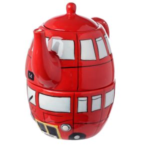 Routemaster Bus Ceramic Teapot & Cup Set for 1 Routemaster Bus Ceramic Teapot & Cup Set for 1