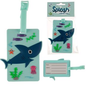 Splosh Sealife Shark PVC Luggage Tag Splosh Sealife Shark PVC Luggage Tag