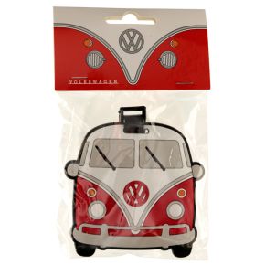 Volkswagen VW T1 Camper Bus Red PVC Luggage Tag Volkswagen VW T1 Camper Bus Red PVC Luggage Tag