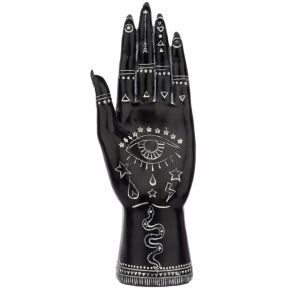 Black & White Mantric Hand/Tarot Hand Palm Small Black & White Mantric Hand/Tarot Hand Palm Small