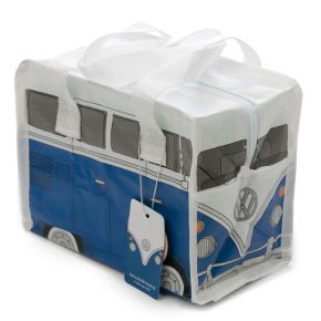 Volkswagen VW T1 Camper Bus Small Blue RPET Lunch Bag Volkswagen VW T1 Camper Bus Small Blue RPET Lunch Bag
