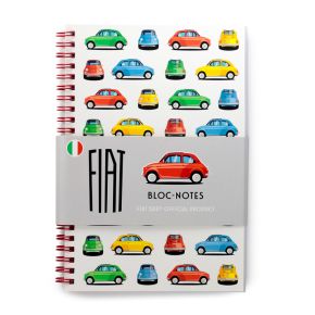 Retro Fiat 500 Spiral Bound A5 Notebook Retro Fiat 500 Spiral Bound A5 Notebook