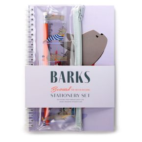 Barks Bertrand French Bulldog Notepad & Pencil Case 6 Piece Stationery Set Barks Bertrand French Bulldog Notepad & Pencil Case 6 Piece Stationery Set
