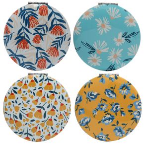 Pick of the Bunch Peony, Daisy Lane, Buttercup & Protea Compact Mirror Pick of the Bunch Peony, Daisy Lane, Buttercup & Protea Compact Mirror