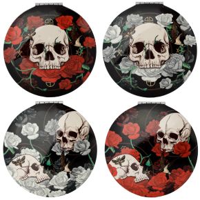 Skulls and Roses Compact Mirror Skulls and Roses Compact Mirror