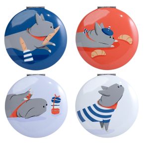 Bertrand the French Bulldog Compact Mirror Bertrand the French Bulldog Compact Mirror