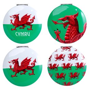 Wales Welsh Dragon Cymru Compact Mirror Wales Welsh Dragon Cymru Compact Mirror