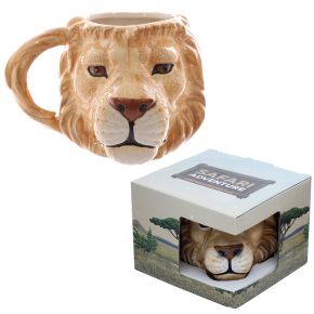 Lion Head Ceramic Shaped Mug Lion Head Ceramic Shaped Mug
