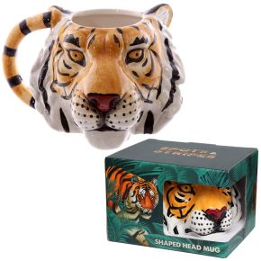 Tiger Head Ceramic Shaped Mug Tiger Head Ceramic Shaped Mug