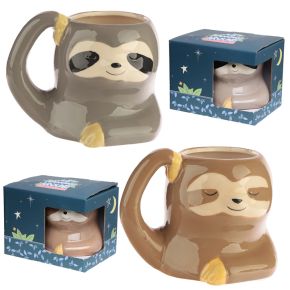Just Hanging Around Sloth Ceramic Shaped Mug Just Hanging Around Sloth Ceramic Shaped Mug