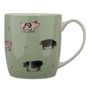 Willow Farm Pigs Porcelain Mug Willow Farm Pigs Porcelain Mug