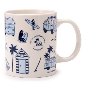Volkswagen VW T1 Camper Bus Explore More Porcelain Mug Volkswagen VW T1 Camper Bus Explore More Porcelain Mug