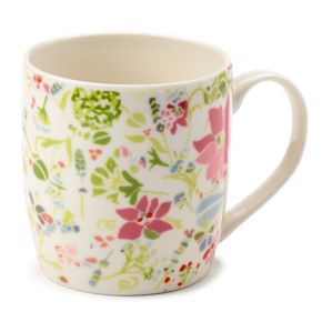 Julie Dodsworth Pink Botanical Porcelain Mug Julie Dodsworth Pink Botanical Porcelain Mug