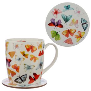 Butterfly House Pick of the Bunch Porcelain Mug & Coaster Set Butterfly House Pick of the Bunch Porcelain Mug & Coaster Set