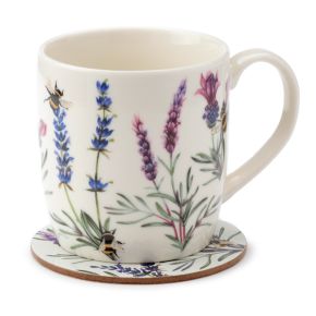Nectar Meadows Porcelain Mug & Coaster Set Nectar Meadows Porcelain Mug & Coaster Set
